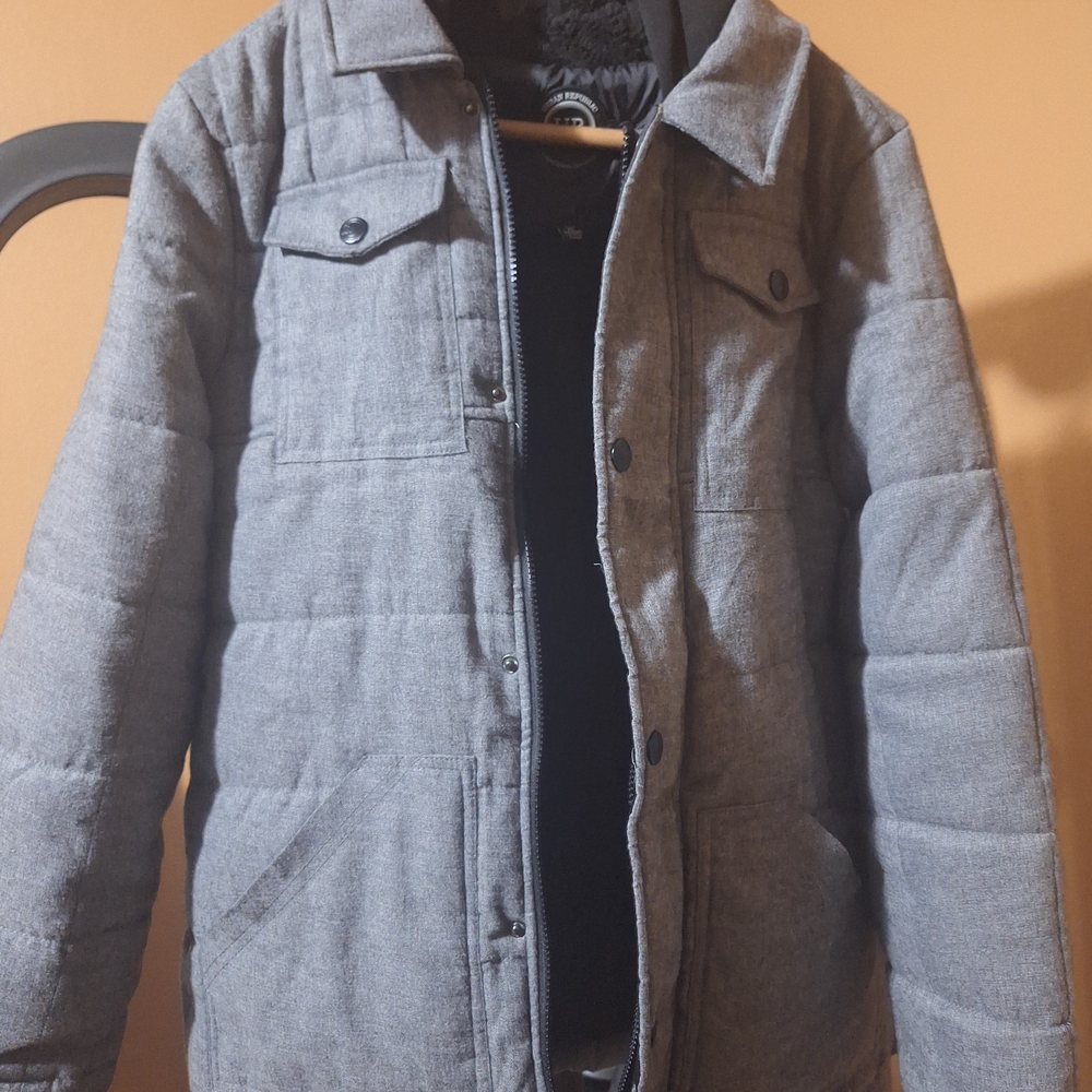 Urban Republic Gray Quilted Puffer Jacket for Kids